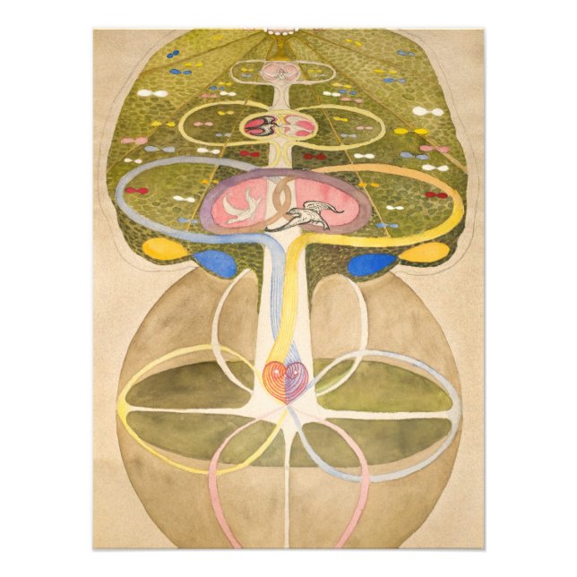 Impression Photo L'arbre du savoir par Hilma af Klint (Devant)