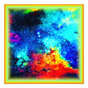 Impression Photo L'arc-en-ciel des couleurs de Nebulae. Commandez d
