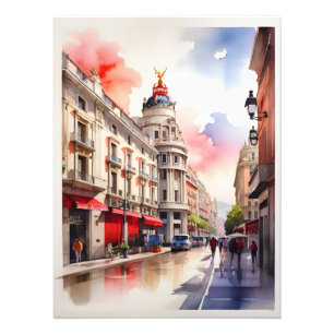 Impression Photo L'art de l'aquarelle à Madrid