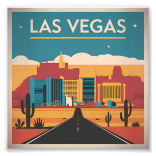 Impression Photo Las Vegas USA vintage