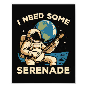 Impression Photo L'astronaute Banjo Serenade Son cosmique