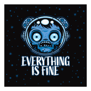 Impression Photo L'astronaute zombie va bien