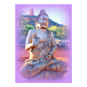 Impression Photo lavande aura buddha