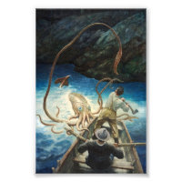 L'aventure du calmar géant par N. C. Wyeth