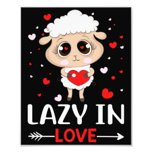 Impression Photo Lazy in Love Sheep pour célibataires de la Saint-V