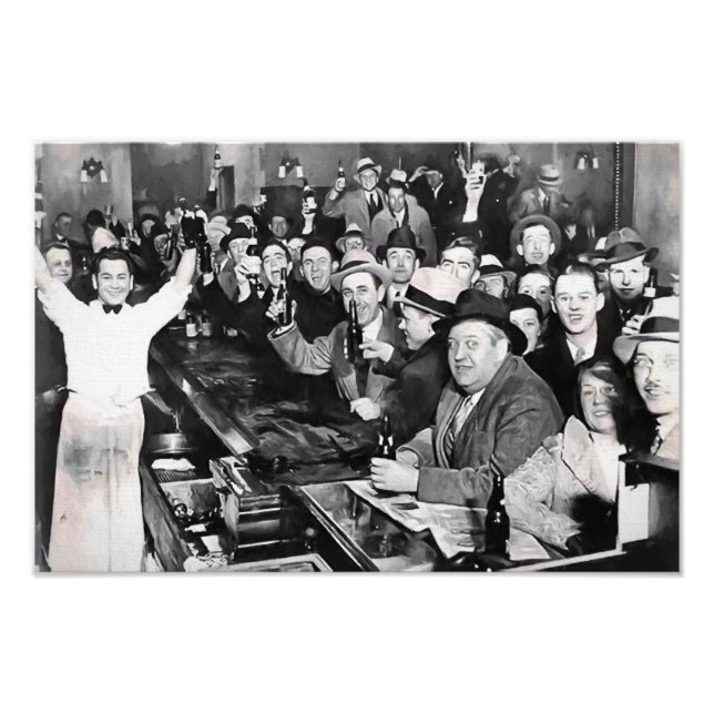 IMPRESSION PHOTO LE 5 DÉCEMBRE 1933 L'INTERDICTION PREND FIN (Devant)