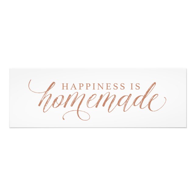 Impression Photo Le bonheur est imprimé maison (Devant)