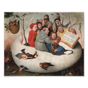 Impression Photo Le concert dans l'oeuf par Hieronymus Bosch