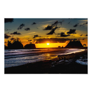 Impression Photo Le coucher de soleil de la Push