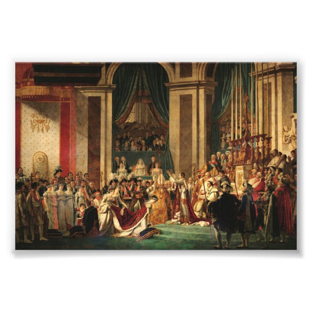 Impression Photo Le couronnement de Napoléon par Jacques-Louis Davi (Devant)