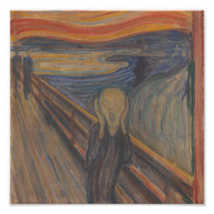 Impression Photo Le cri de la nature par Edvard Munch 1893