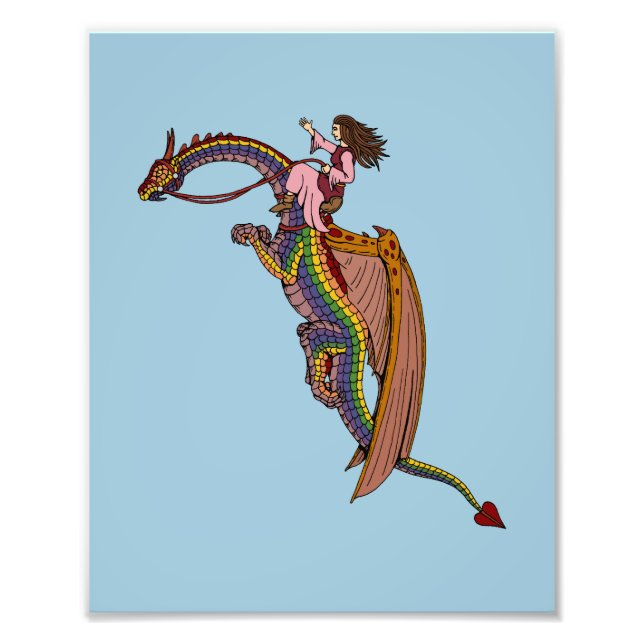 Impression Photo Le dragon arc-en-ciel (Devant)