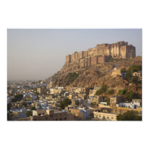 Impression Photo Le fort de Mehrangarh à Jodhpur. Rajasthan, INDE.