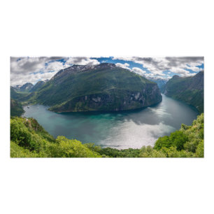 Impression Photo Le Geirangerfjord complet en panorama imprimé