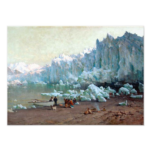 Impression Photo Le glacier Muir de Thomas Hill, Alaska (Devant)