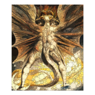 Impression Photo Le grand dragon rouge par William Blake
