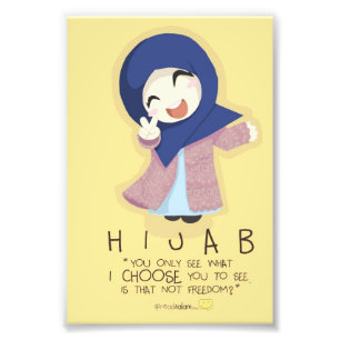 Impression Photo Le hijab est la liberté