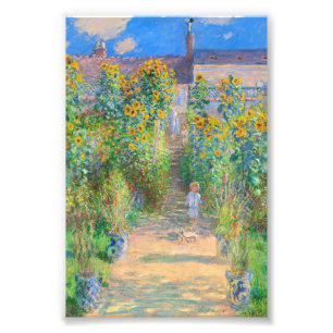 Impression Photo Le jardin de l'artiste à Vétheuil