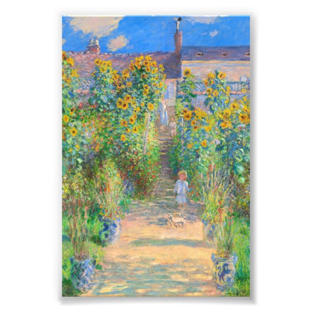 Impression Photo Le jardin de l'artiste à Vétheuil (Devant)