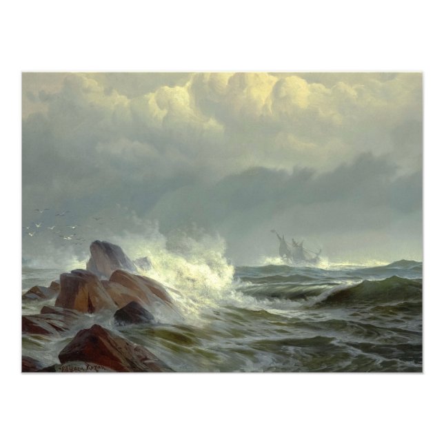Impression Photo Le malheur de Norman par Edward Moran (Devant)
