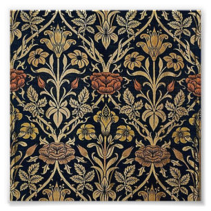 Impression Photo Le nouveau d'art, motif d'époque de belle, cru,