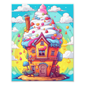 Impression Photo Le pays magique des bonbons