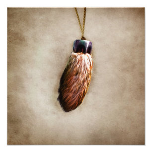 Impression Photo Le pied de lapin chanceux Brown