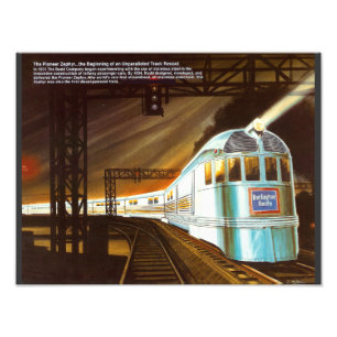 Impression Photo Le Pioneer Zephyr 1934