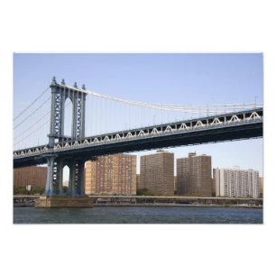 Impression Photo Le pont de Manhattan enjambant l'East River