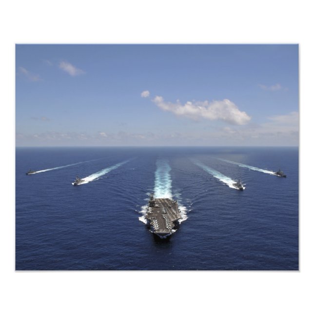 Impression Photo Le porte-avions USS Abraham Lincoln 2 (Devant)