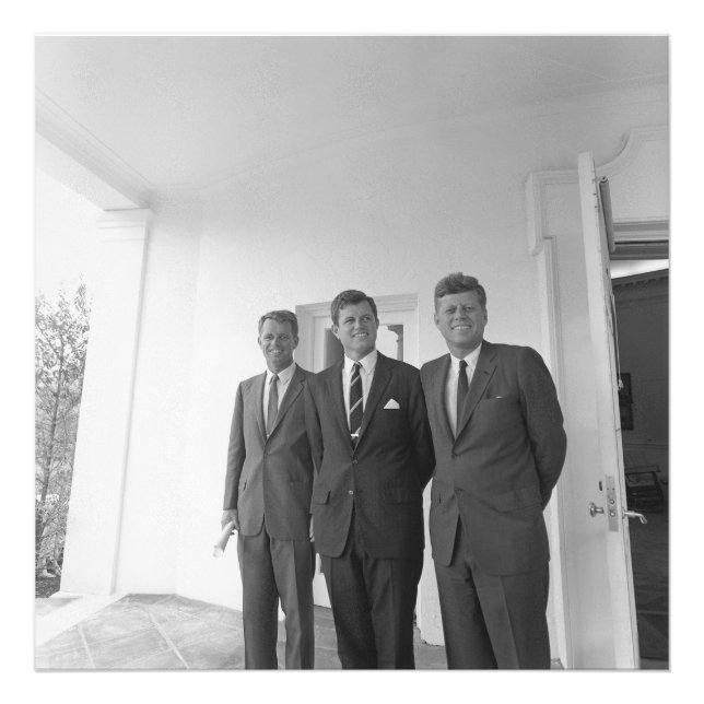 Impression Photo Le président John Kennedy et les frères American C (Devant)