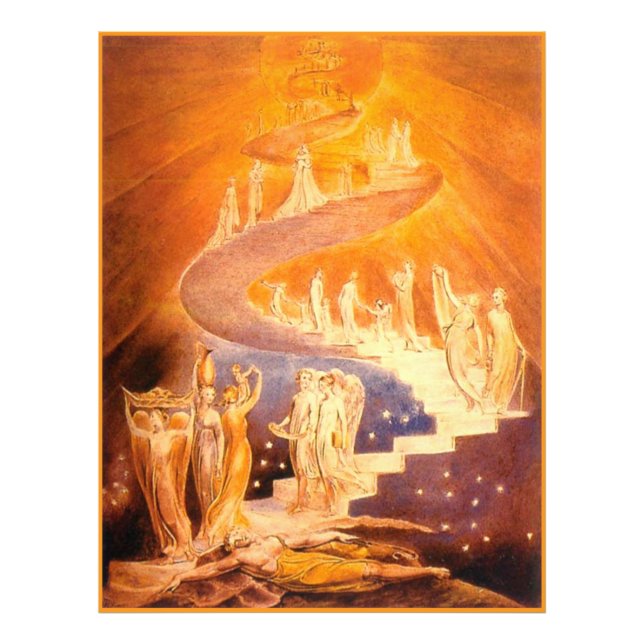 Impression Photo Le rêve de Jacob par William Blake (Devant)