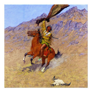 Impression Photo « Le Signal » Art occidental de Frederic Remington
