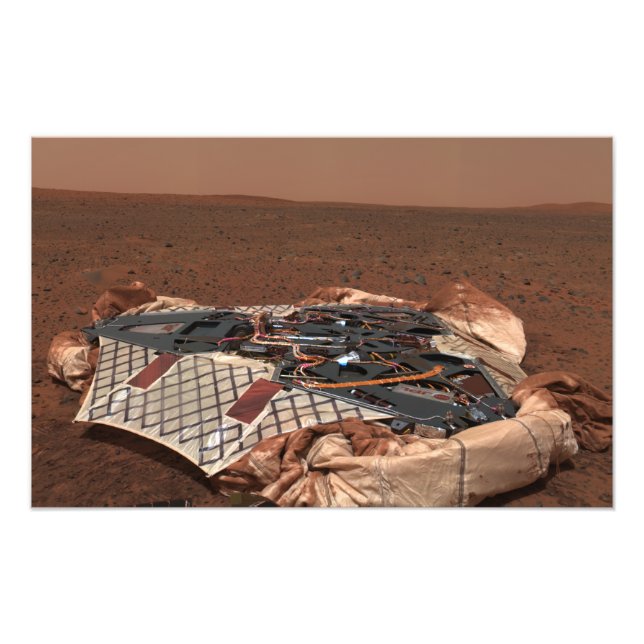 Impression Photo Le site d'atterrissage du rover (Devant)