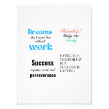 Le succès exige du travail et de la persévérance