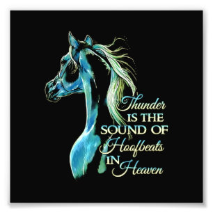 Impression Photo Le Tonnerre Est Le Bruit Des Hoofbeats Au Ciel
