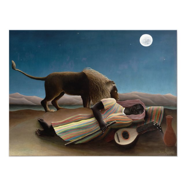 Impression Photo Le Tsigane endormi par Henri Rousseau (Devant)