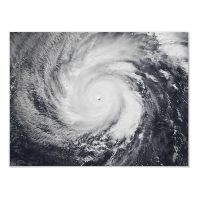 Impression Photo Le typhon Faxai dans l'ouest de l'océan Pacifique (Devant)
