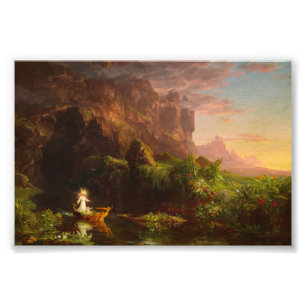Impression Photo Le voyage de la vie, Enfance par Thomas Cole