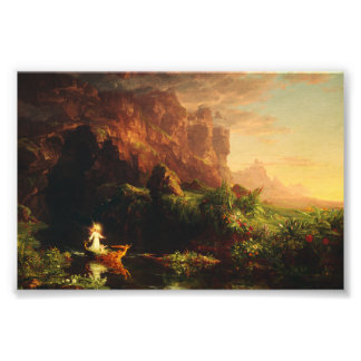 Impression Photo Le Voyage de la vie Enfance par Thomas Cole