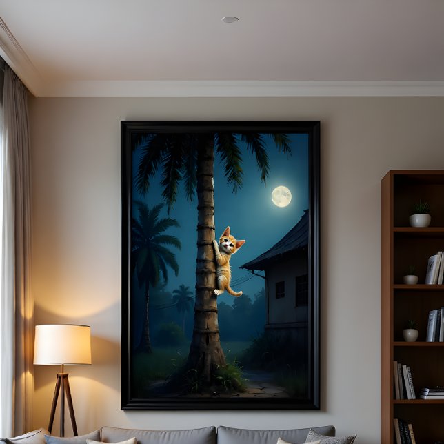 Impression Photo Learning to Climb – Cute Cat Moment (Créateur téléchargé)