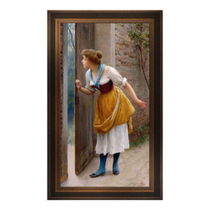 Impression Photo L'Eavesdropper par Eugen von Blaas