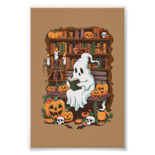 Impression Photo Lecteur de livre fantôme Lecture Lecteur de cadeau