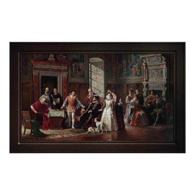 Impression Photo Leonardo da Cutro et Ruy Lopez jouent aux échecs (Devant)