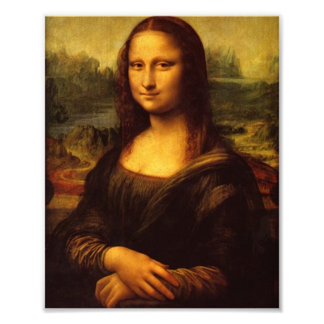 Impression Photo Leonardo Da Vinci Mona Lisa Peinture d'Art (Devant)