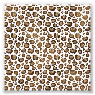 Impression Photo Leopard Spots Animaux sauvages Parties scintillant