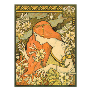 Impression Photo L'Ermitage Française Nouveau Femme dans le champ d