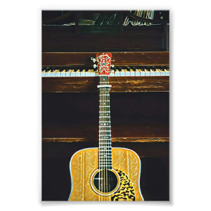 Impression Photo Les amoureux de guitare cadeaux
