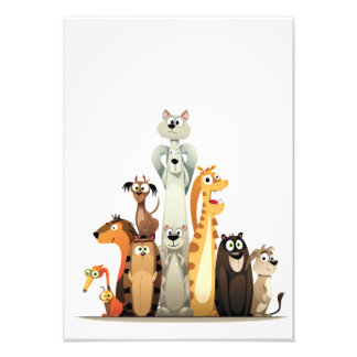 Impression Photo les animaux amusants