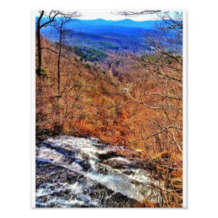 Impression Photo Les cascades s'approchent d'Ellijay, la Géorgie